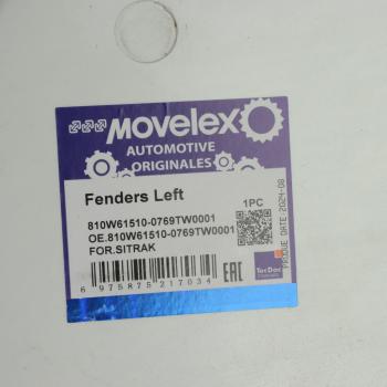 7 649 р. Крыло SITRAK левое передняя часть (под покраску) MOVELEX MOVELEX 810w615100769tw0001-mx  с доставкой в г. Кемерово. Увеличить фотографию 5