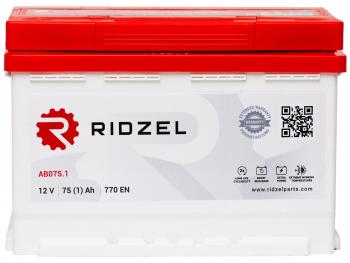 9 199 р. Аккумулятор RIDZEL 75Ач RIDZEL 6ст75(1) ab075.1  с доставкой в г. Кемерово. Увеличить фотографию 1