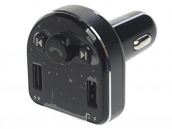 1 359 р. Устройство зарядное в прикуриватель с трансмиттером (bluetooth,hands free) черное XO XO bcc01 black  с доставкой в г. Кемерово. Увеличить фотографию 1