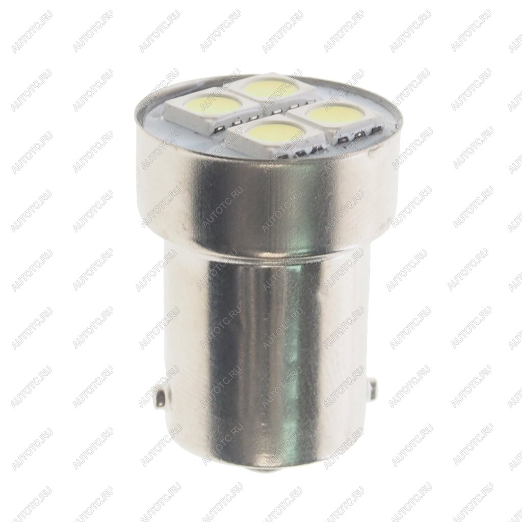 176 р. Лампа светодиодная 24V R10W BA15s 4 светодиода белая МАЯК МАЯК 24t15-w4smd  с доставкой в г. Кемерово
