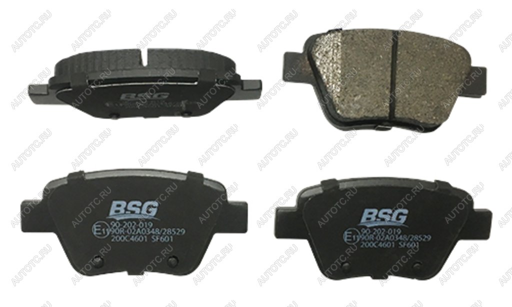 1 199 р. Колодки тормозные VW Caddy (15-) задние (4шт.) BSG BSG bsg90200033 BSG bsg90200033  с доставкой в г. Кемерово