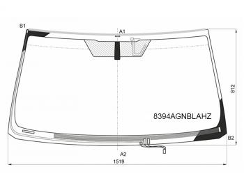 7 999 р. Стекло лобовое (Обогрев щеток Антенна Молдинг) Toyota Land Cruiser Prado (J150) 09-17 FUYAO 8394AGNBLAHZ  с доставкой в г. Кемерово. Увеличить фотографию 1