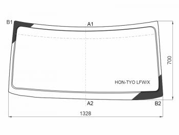 10 499 р. Стекло лобовое Honda N-BOX 11-15 XYG HON-TYO LFW/X  с доставкой в г. Кемерово. Увеличить фотографию 1