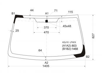 12 499 р. Стекло лобовое Toyota iQ 08-16 XYG KGJ10 LFW/X  с доставкой в г. Кемерово. Увеличить фотографию 1