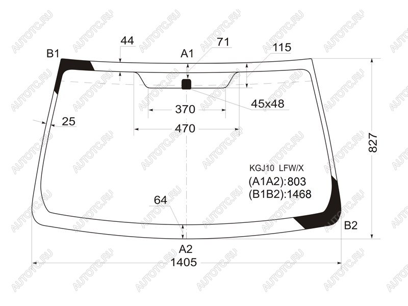 12 499 р. Стекло лобовое Toyota iQ 08-16 XYG KGJ10 LFW/X  с доставкой в г. Кемерово