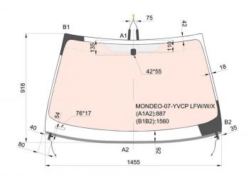 16 399 р. Стекло лобовое (Обогрев полный Молдинг) Ford Mondeo 07-15 XYG MONDEO-07-YVCP LFW/W/X  с доставкой в г. Кемерово. Увеличить фотографию 1