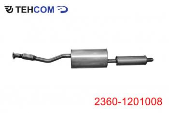 19 999 р. Глушитель УАЗ-2360 Пикап дв.ЗМЗ-409 ЕВРО-3,4 с резонатором нержавеющая сталь СО ТЕХКОМ ТЕХКОМ 2360-1201008  с доставкой в г. Кемерово. Увеличить фотографию 1