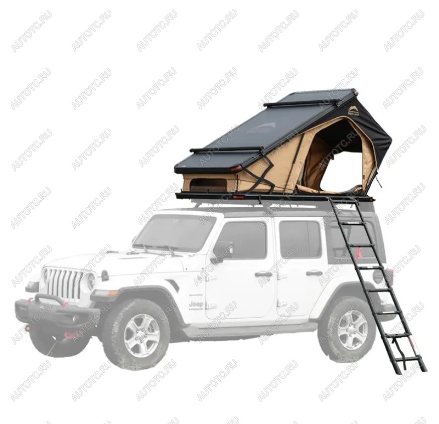231 159 р. Палатка на крышу автомобиля Wild Land Bush Cruiser 140 V2 Pro, с лестницей  900006-0002-0004.set  с доставкой в г. Кемерово