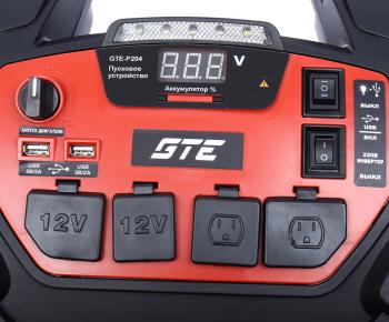 23 799 р. Устройство пусковое 12-15V 1250А 18000мАч (power bank) инвертор с компрессором GTE GTE gte-p204  с доставкой в г. Кемерово. Увеличить фотографию 3