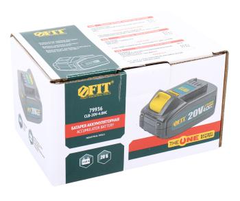 7 499 р. Аккумулятор для электроинструмента 20.0В 4.0Ач FIT FIT clb-20v-4.0hc  с доставкой в г. Кемерово. Увеличить фотографию 4