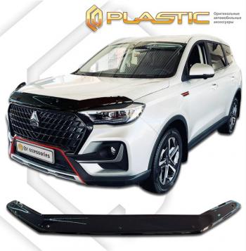 2 799 р. Дефлектор капота CA-Plastiс VGV U75 Plus 2021 (2021-2025) (серия Classic черный)  с доставкой в г. Кемерово. Увеличить фотографию 2