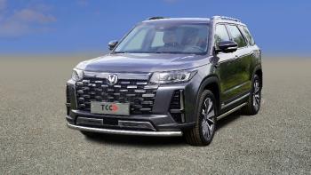 Защита передняя нижняя d60,3 мм (кронштейны из AISI 304) ТСС Тюнинг Changan CS95 (2023-2025) (нержавейка)