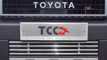 Рамка номерного знака (комплект) ТСС Тюнинг Toyota Land Cruiser Prado  J250 (2023-2025) (с логотипом)