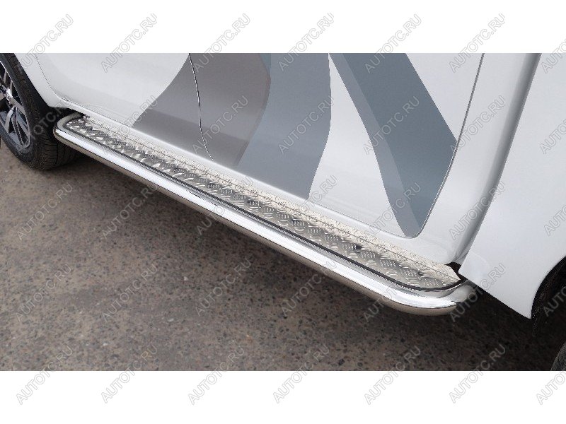 36 999 р. Пороги с площадкой ТСС Тюнинг JAC T9 Pickup Double Cab (2021-2025) (d60.3 мм)  с доставкой в г. Кемерово