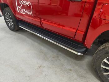 20 549 р.  ТСС Тюнинг FOTONTunland G7 2.0 Diesel АКПП 4WD 2024 - Защита порогов 42,4 мм  fottung72420  с доставкой в г. Кемерово. Увеличить фотографию 1