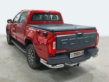 Защита задняя уголки двойные d76.1* 42.4 ТСС Тюнинг Foton Tunland G7 (2022-2025) Double Cab (нержавейка)