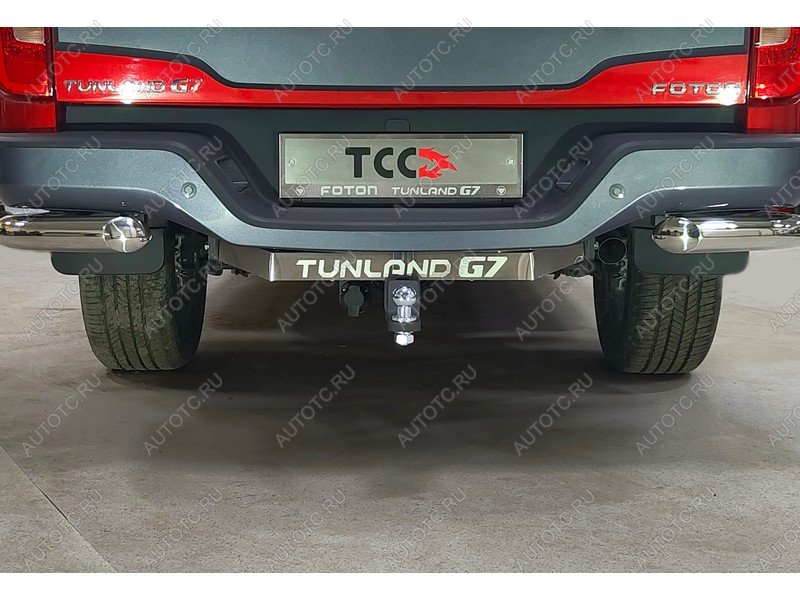 21 949 р. Фаркоп (тягово-сцепное устройство)(2.0 Diesel АКПП 4WD) ТСС Тюнинг  Foton Tunland G7 (2022-2025) Double Cab (шар E, надпись Tunland G7)  с доставкой в г. Кемерово