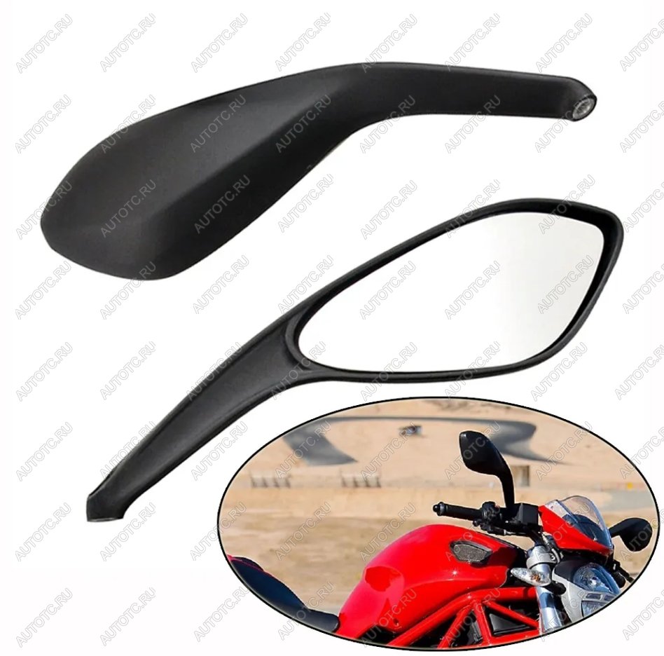 5 749 р. Зеркала для мотоцикла Ducati Monster 6596956967961100 06-16, Streetfighter 848 09-15  пм-00031110  с доставкой в г. Кемерово