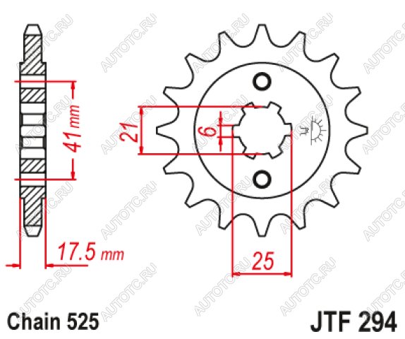 2 599 р. Звезда цепного привода JTF294 15  jtf294.15  с доставкой в г. Кемерово