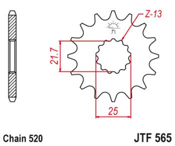 779 р. Звезда цепного привода JTF565 14  jtf565.14  с доставкой в г. Кемерово. Увеличить фотографию 1