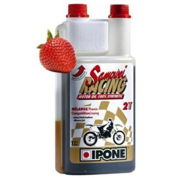 2 199 р. Масло Ipone SAMOURAI RACING 2T Клубничный 1л.  пм-00018362  с доставкой в г. Кемерово. Увеличить фотографию 1