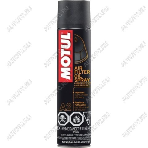 1 329 р. Смазка воздушного фильтра Motul A2 Air Filter Oil Spray 0,4л.  пм-00005754  с доставкой в г. Кемерово