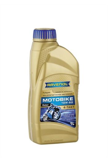 1 999 р. Моторное масло RAVENOL Motobike 4-T Ester 10W-60 (1л)  1171104-001-01-999  с доставкой в г. Кемерово. Увеличить фотографию 1