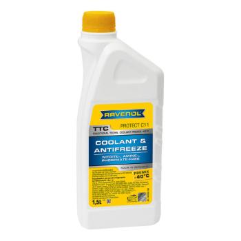 999 р. Антифриз RAVENOL TTC Protect C11 Premix (1,5л)  1410105-150-01-999  с доставкой в г. Кемерово. Увеличить фотографию 1