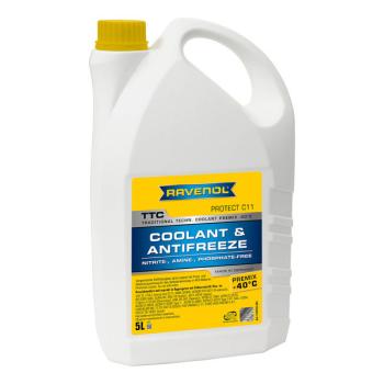 2 599 р. Антифриз RAVENOL TTC Protect C11 Premix (5л)  1410105-005-01-999  с доставкой в г. Кемерово. Увеличить фотографию 1