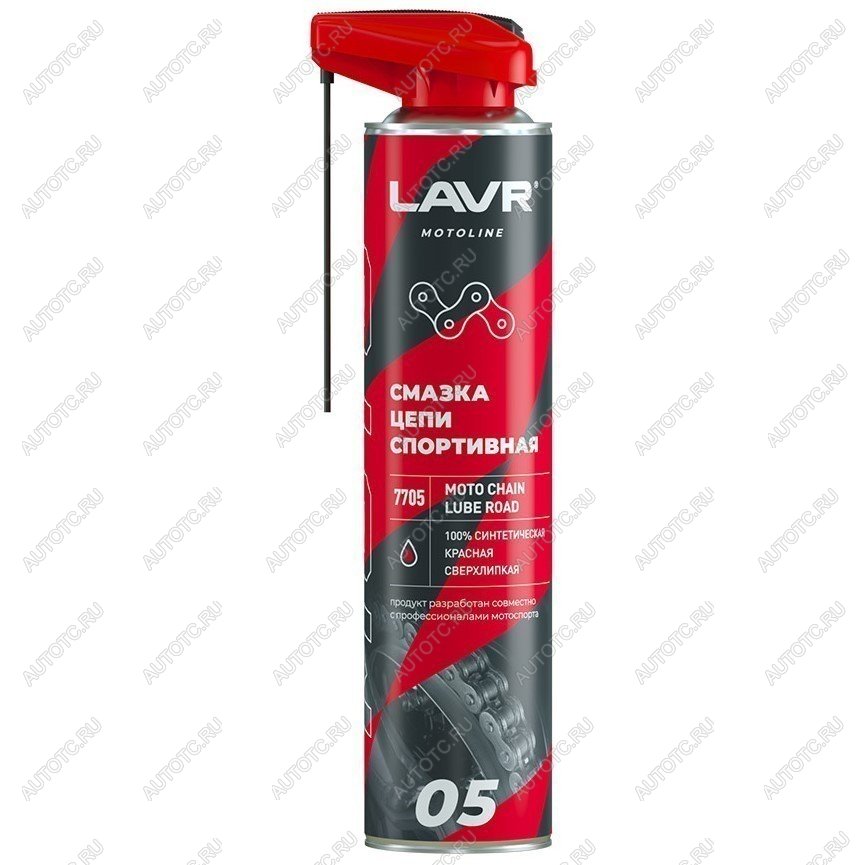 969 р. Смазка цепи LAVR MOTO Дорожная Спортивная 0,52л  ln7705  с доставкой в г. Кемерово