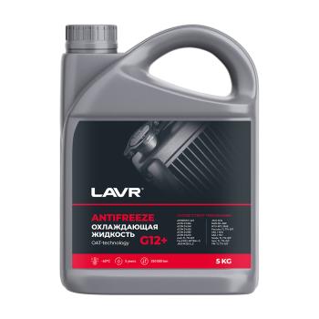 1 699 р. Охлаждающая жидкость LAVR Antifreeze G12+ -40 5л  ln1710  с доставкой в г. Кемерово. Увеличить фотографию 1