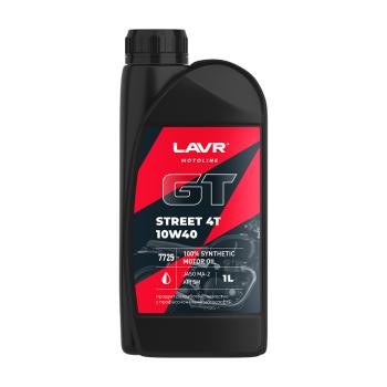 1 499 р. Моторное масло LAVR MOTO GT STREET 4T 10w40 1л  ln7725  с доставкой в г. Кемерово. Увеличить фотографию 1