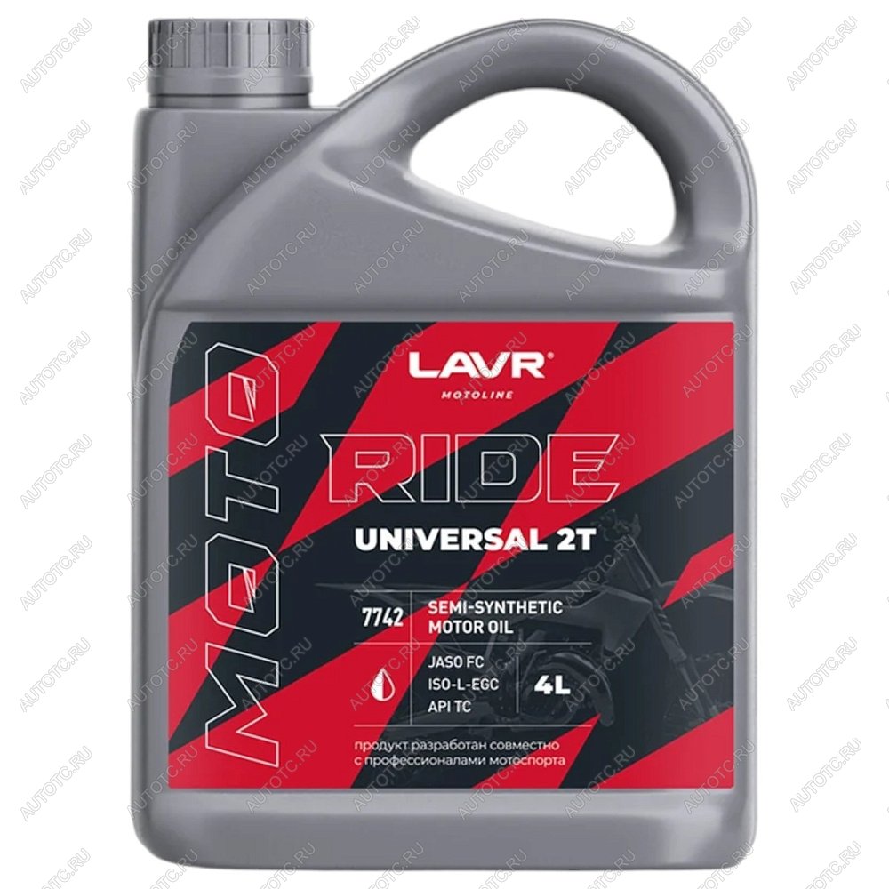 2 899 р. Моторное масло LAVR MOTO RIDE UNIVERSAL 2Т FC 4л  ln7742  с доставкой в г. Кемерово