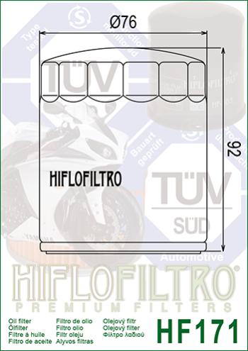 899 р. Масляный Фильтр HIFLO HF171B  hf171b  с доставкой в г. Кемерово. Увеличить фотографию 2