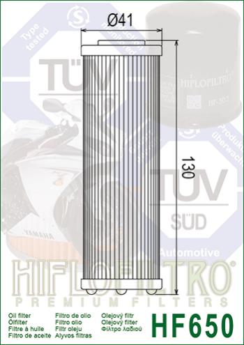 819 р. Масляный Фильтр HIFLO HF650  hf650  с доставкой в г. Кемерово. Увеличить фотографию 2