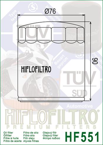 999 р. Масляный Фильтр HIFLO HF551  hf551  с доставкой в г. Кемерово. Увеличить фотографию 2