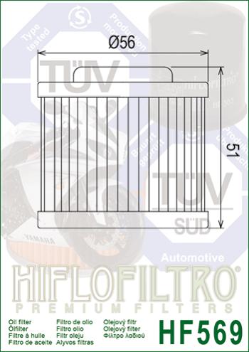 1 179 р. Масляный Фильтр HIFLO HF569  hf569  с доставкой в г. Кемерово. Увеличить фотографию 2