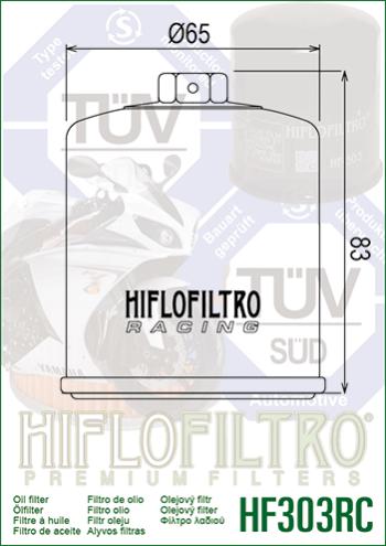 1 059 р. Масляный Фильтр HIFLO HF303RC  hf303rc  с доставкой в г. Кемерово. Увеличить фотографию 2
