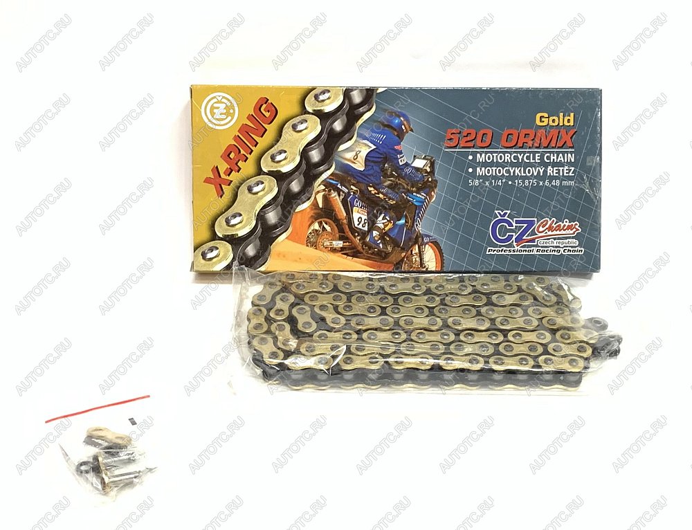12 949 р. Цепь привода CZ Chains 520 ORMX Gold X-Ring -108  520ormx-108  с доставкой в г. Кемерово
