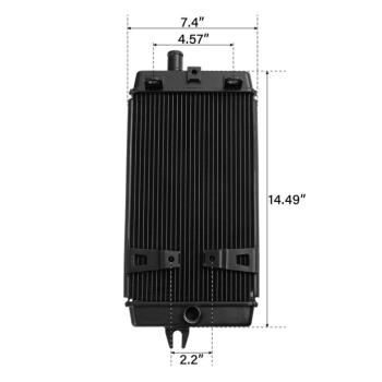 12 549 р. Радиатор для Triumph Bonneville, Scrambler, Street Twin, Thruxton 1200 16-20  пм-00027314  с доставкой в г. Кемерово. Увеличить фотографию 3