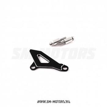 1 449 р. Защита ведущей звезды Kawasaki KLX450R 08-15  SM-PARTS черная  010263-757-1470  с доставкой в г. Кемерово. Увеличить фотографию 1