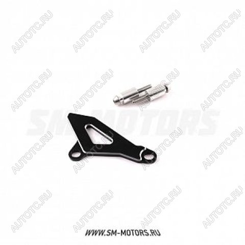 1 449 р. Защита ведущей звезды Kawasaki KLX450R 08-15  SM-PARTS черная  010263-757-1470  с доставкой в г. Кемерово