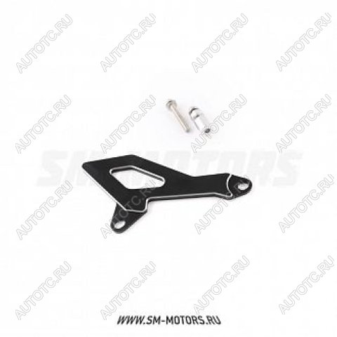 1 149 р. Защита ведущей звезды Honda XR250 Baja 95-02, XR250 Motard 03-07  SM-PARTS черная  010263-757-9349  с доставкой в г. Кемерово