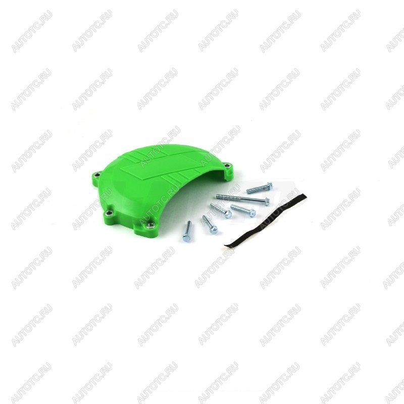 2 799 р. Защита крышки сцепл. пластиковая SM-PARTS Kawasaki KX450F 06-15 зеленая  010263-924-2651  с доставкой в г. Кемерово