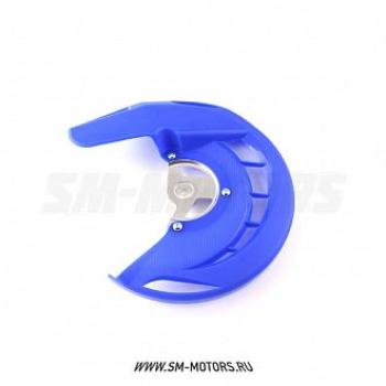 2 899 р. Защита переднего тормозного диска Yamaha YZ250 14-15 YZF250450 14-15 WRF450 14-15 SM-PARTS синяя  010263-185-8228  с доставкой в г. Кемерово. Увеличить фотографию 1