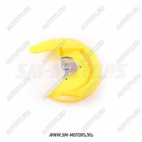 2 899 р. Защита переднего тормозного диска Suzuki RMZ250450 07-15  SM-PARTS желтая  010263-185-6586  с доставкой в г. Кемерово