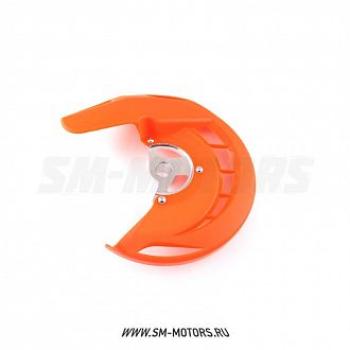 2 299 р. Защита переднего тормозного диска KTM EXCEXCFSXSXF 03-15  SM-PARTS оранжевая  010263-185-7827  с доставкой в г. Кемерово. Увеличить фотографию 1