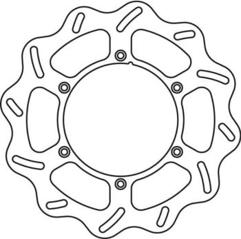 7 299 р. Тормозной диск передний Yamaha YZ125250 01-16, YZ250F 01-15, YZ450F 03-15 GoldFren  1301f1  с доставкой в г. Кемерово. Увеличить фотографию 1