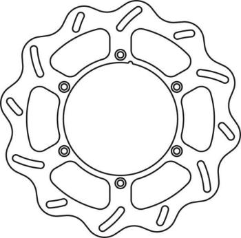 7 299 р. Тормозной диск передний Yamaha YZ125250 01-16, YZ250F 01-15, YZ450F 03-15 GoldFren  1301f1  с доставкой в г. Кемерово. Увеличить фотографию 2