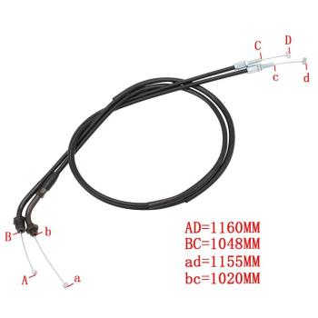 1 599 р. Тросик газа для мотоцикла Honda Steed 400600, VT750VT400, VF250VF750  пм-00023989  с доставкой в г. Кемерово. Увеличить фотографию 1